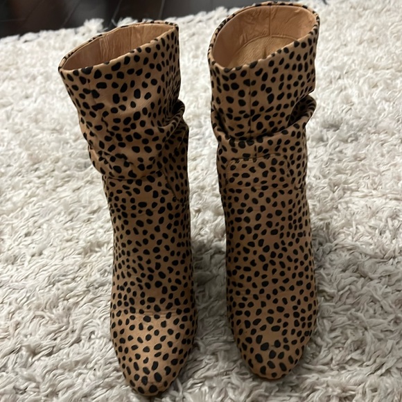 Ccocci Women's Size 6 Darby Tan Brown high Heel Slouchy Ankle Booties Boots - Picture 2 of 4